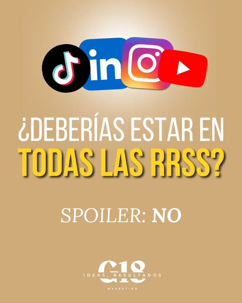 ¿Debería estar en todas las redes sociales?