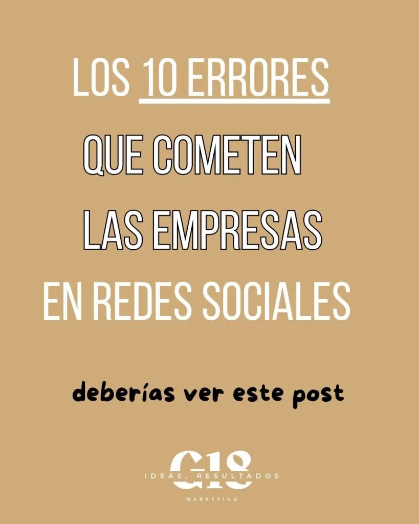 Los 10 errores reales que cometen las empresas en redes sociales