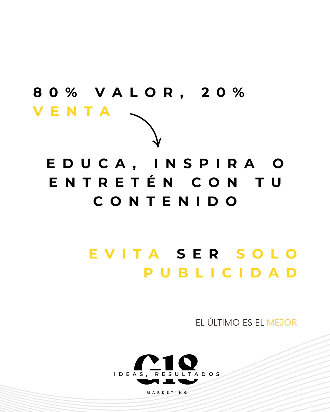 La regla del 80/20 en redes sociales