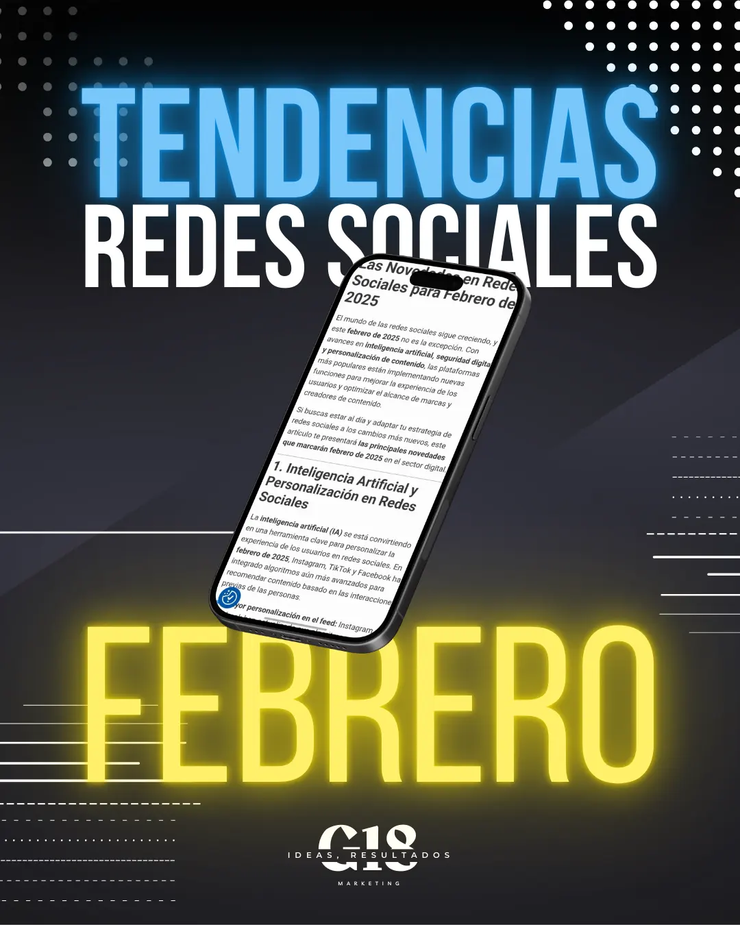 tendencias redes sociales febrero - G18 1