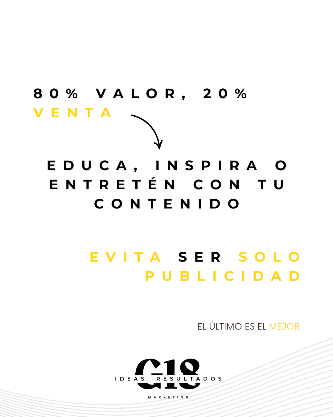 La regla del 80/20 en redes sociales