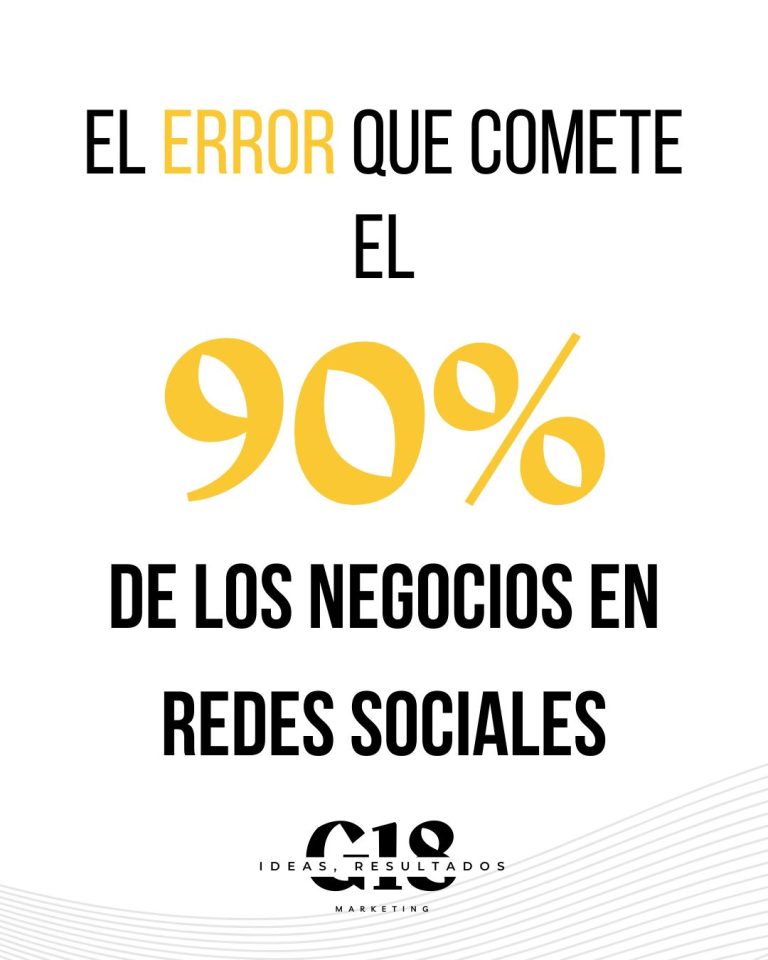 El error que comete el 90% de negocios con sus redes sociales