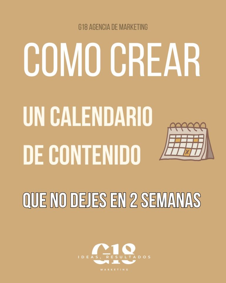 Cómo crear un calendario de contenido que no abandones en 2 semanas